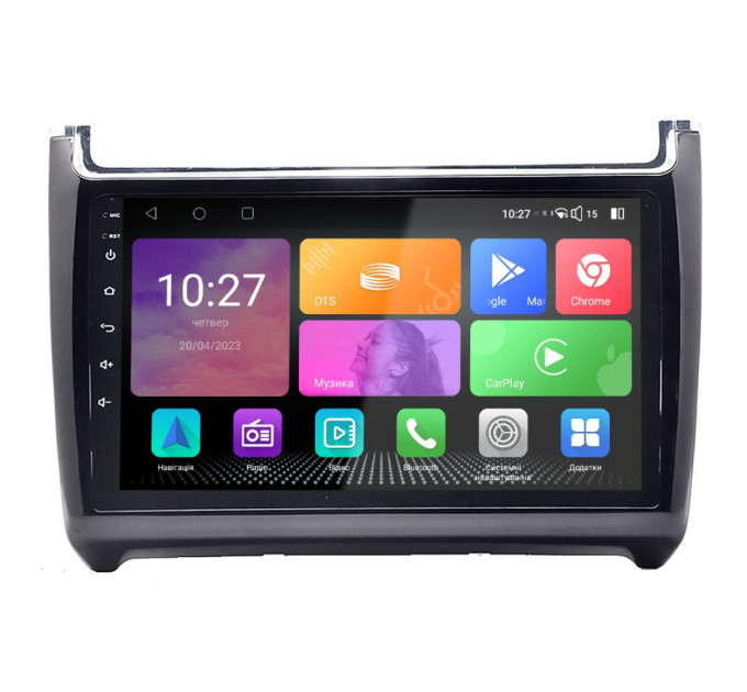 Штатна магнітола AudioSources T280-1070S для Volkswagen Polo 2009+