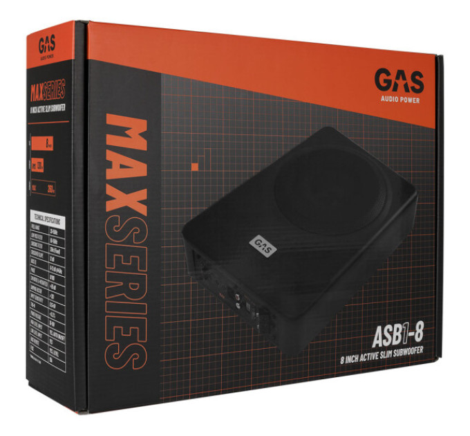 Сабвуфер GAS MAX ASB1-8