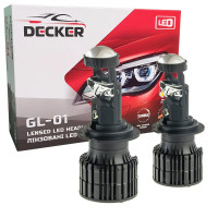 Світлодіодні лампи з лінзою Decker LED GL-01 6K H4 H/L