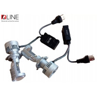 Світлодіодні лампи з лінзою Qline Alpha H4 Projector 50/70Вт 6000K (2шт)