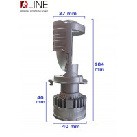 Світлодіодні лампи з лінзою Qline Alpha H4 Projector 50/70Вт 6000K (2шт)