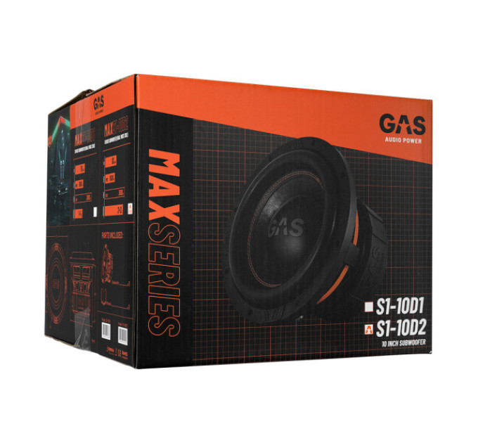 Сабвуфер GAS MAX S1-10D2