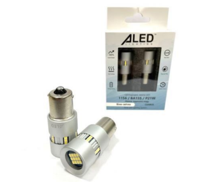 Світлодіодні лампи ALed Canbus 1156/P21W 14W White (2шт.)