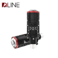 Світлодіодні лампи з лінзою Qline Alpha H4 Projector МАХ 6000K (2шт)