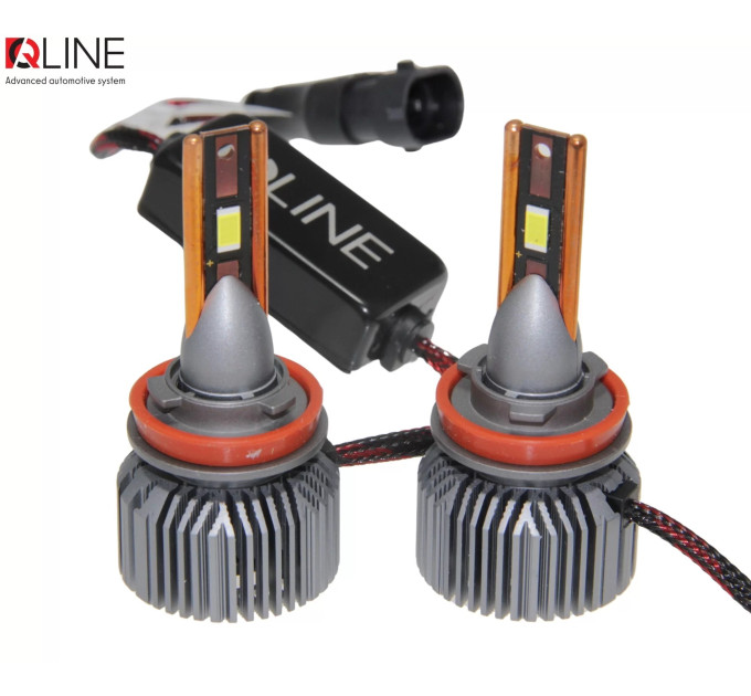 Світлодіодні лампи QLine Ultra +200% 55W H11 6000K 12V