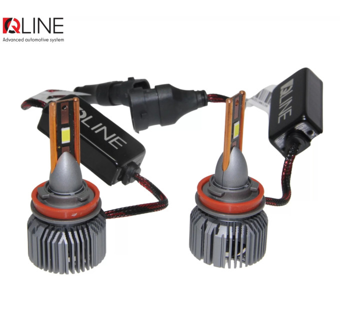 Світлодіодні лампи QLine Ultra +200% 55W H11 6000K 12V