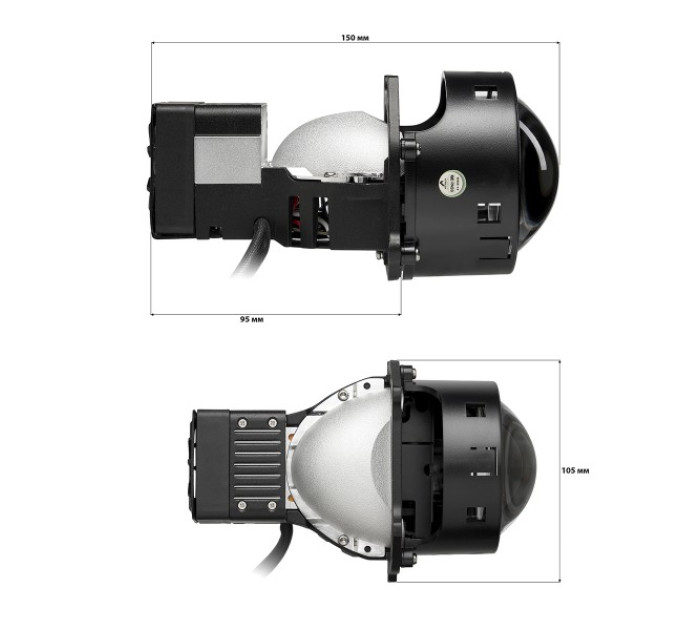 Світлодіодні лінзи Bi-LED Kamiso LASER DLPD-01 5500K 75/66W