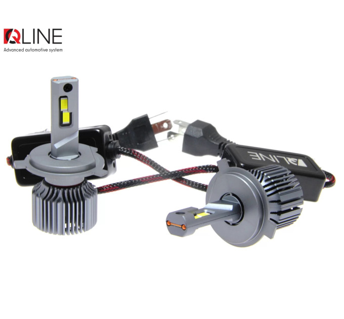 Світлодіодні лампи QLine Ultra +200% 55W H4 6000K 12V