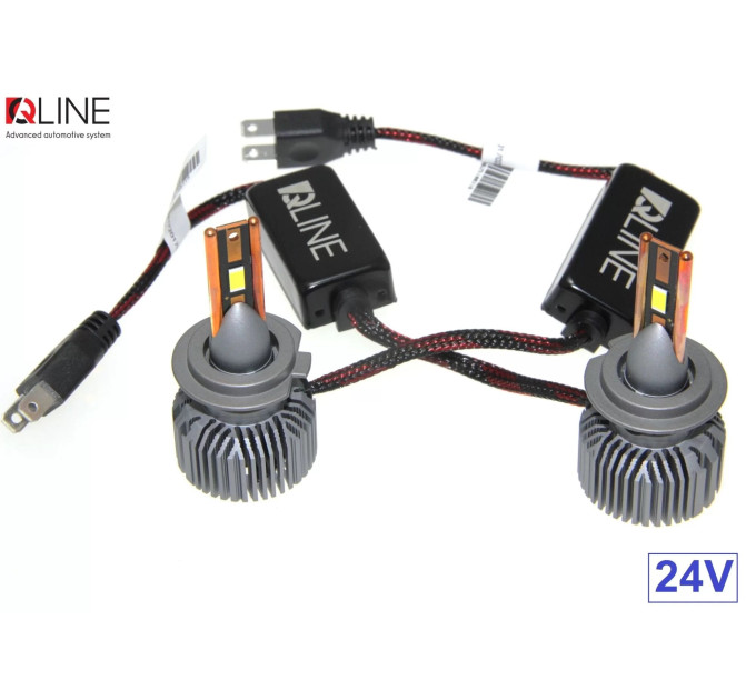 Світлодіодні лампи QLine Ultra +200% 55W H7 6000K 24V