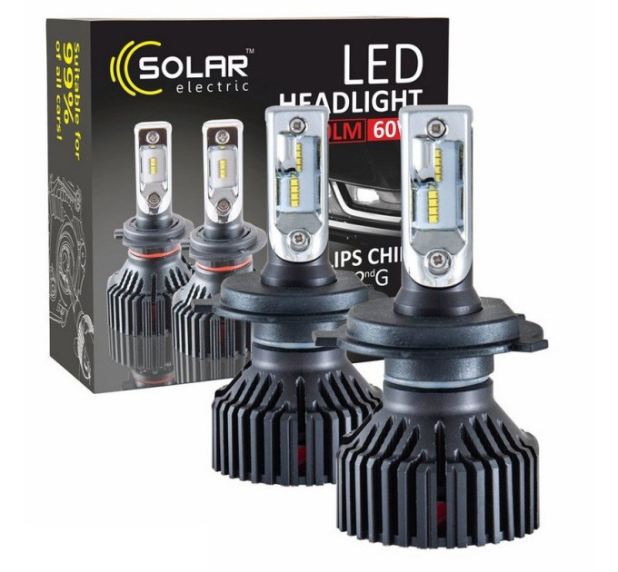 Світлодіодні лампи Solar LED H4 12/24V 6000K 60W