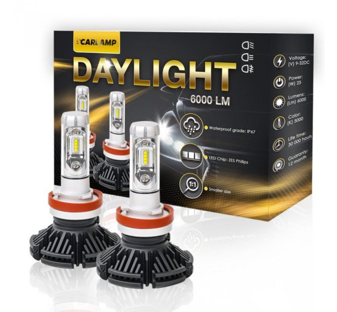 Світлодіодні лампи CARLAMP Day Light H7 6000K
