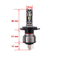 Світлодіодні лампи Cyclone LED H4 H/L 6000K type 32