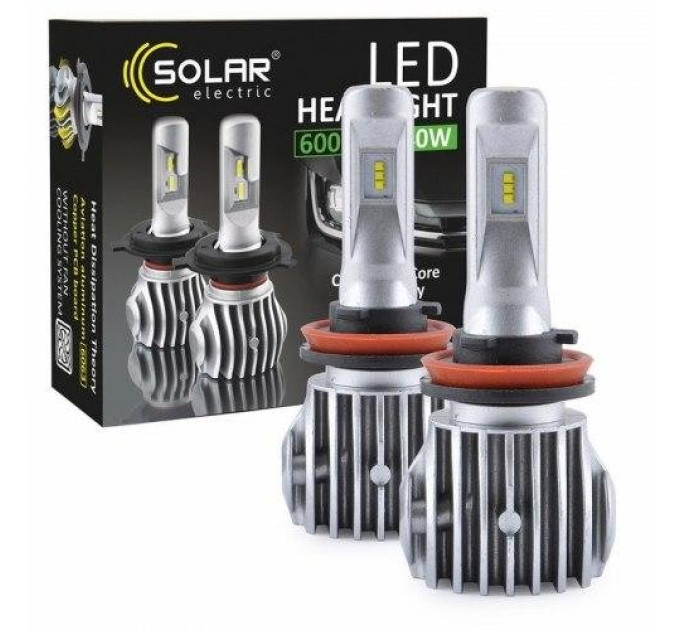 Світлодіодні лампи Solar LED H4 12/24V 6500K 6000Lm 50W Cree Chip 1860