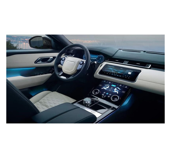 Захисне скло на клімат контроль (з кнопками управління) Range Rover Evoque 2019- (матове) Pixsel RR-