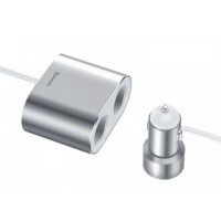 Автомобільний зарядний пристрій Baseus CRDYQ-0S Silver