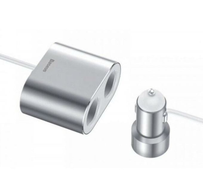 Автомобільний зарядний пристрій Baseus CRDYQ-0S Silver
