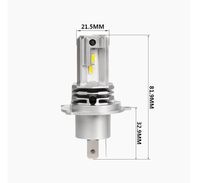 Світлодіодні лампи Prime-X MINI H4 (5000K)