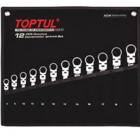 Набір ключів комбінованих з тріскачкою TOPTUL GPAQ1204