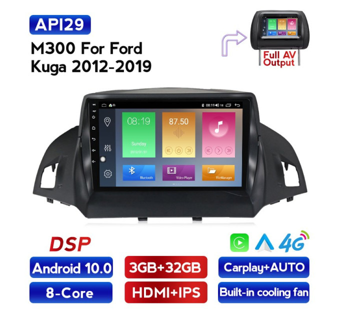 Штатна магнітола ECOBOOST FFT300Q-1328 FORD Kuga
