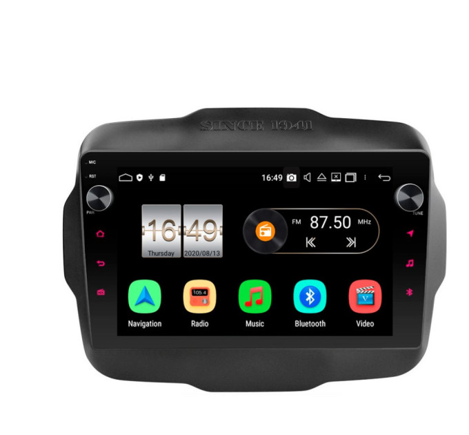 Штатна магнітола Torssen Jeep Renegade 15-19 MP9232 круговий огляд