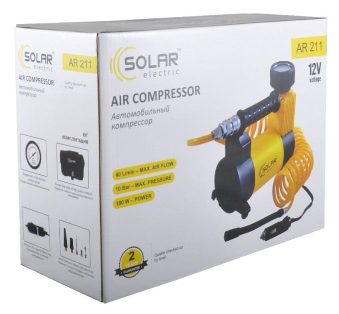 Автомобільний компресор Solar AR211