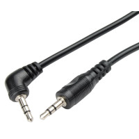 AUX кабель Jack 3.5 мм - 1 м чорний AWM 110-12
