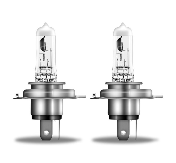 Комплект галогенних ламп OSRAM Night Breaker Silver 64193NBS-HCB H4 60/55W 12V P43t