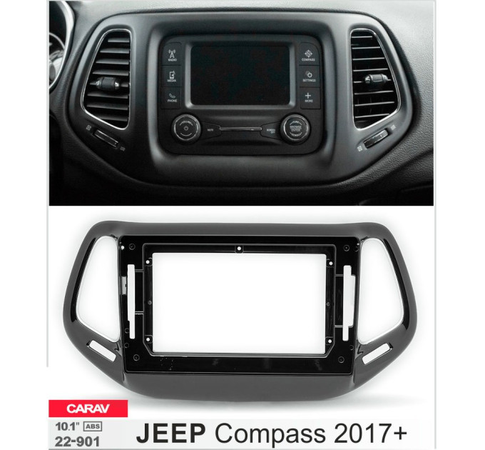 Перехідна рамка Jeep Compass Carav 22-901