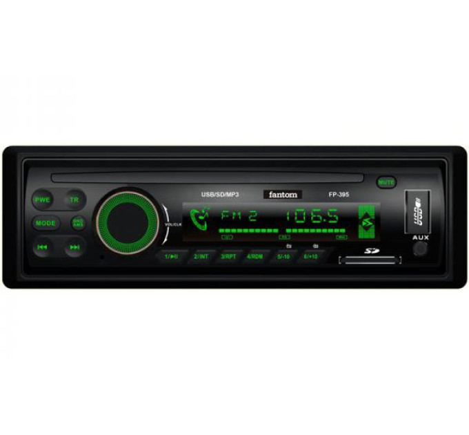 Автомагнітола Fantom FP-395 Black/Multicolor