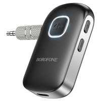 Bluetooth-ресивер BOROFONE BC42 Car AUX BT Black