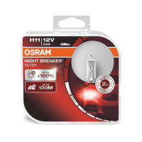 Комплект галогенних ламп OSRAM Night Breaker Silver 64211NBS-HCB H11 55W 12V PX29t