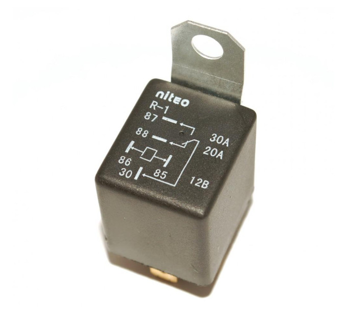 Реле з гніздом Niteo R-1 (30A,12V)