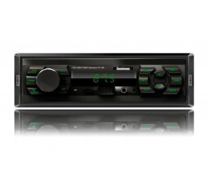 Автомагнітола Fantom FP-385 Black/Green