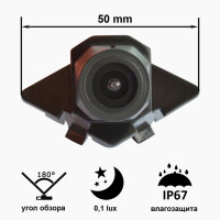 Камера переднього огляду широкутна Prime-X A8013W MERCEDES C200 (2012)