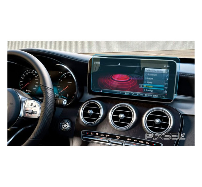 Захисне скло на монітор Mercedes C-Class 10.3 2018- (гартоване) Pixsel MB-4150-T