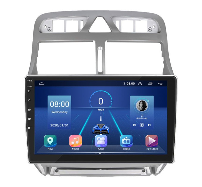 Штатна магнітола Peugeot 307 2005-2008 Element 6/128 4G CarPlay