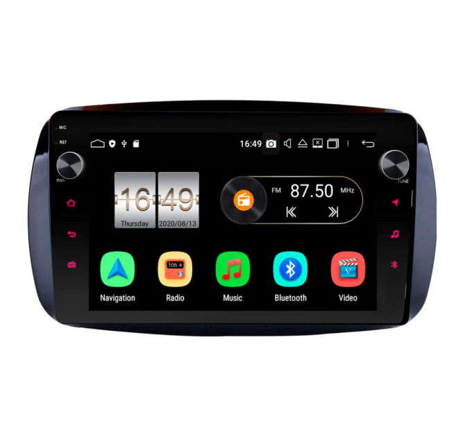 Штатна магнітола Torssen Smart ForTwo 11-17 MP9232 круговий огляд