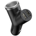 Автомобільний зарядний пристрій Baseus CCALL-YX01 3.1 A Black