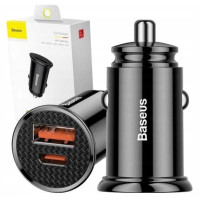 Автомобільний зарядний пристрій Baseus CCALL-YS01 30W Black