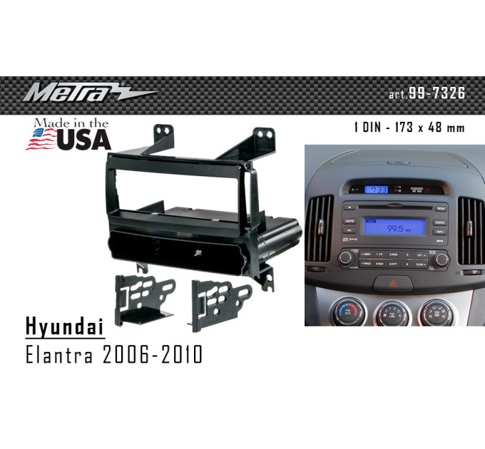 Перехідна рамка Hyundai Elantra Metra 99-7326