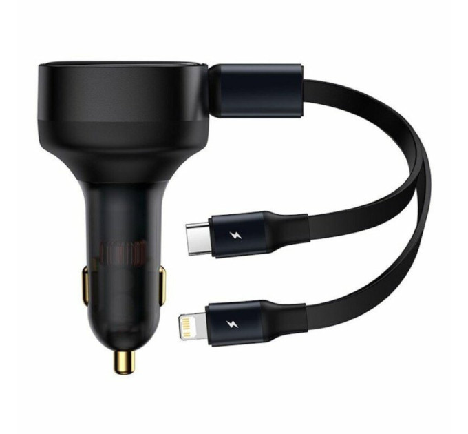 Автомобільний зарядний пристрій Baseus CGTX000001 30W Black