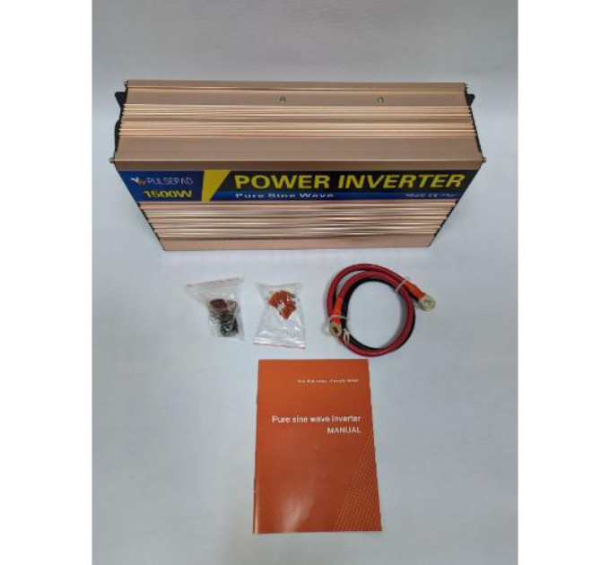 Автомобільний інвертор Pulsepad PSW-1500 12V 1500W PURE SINE WAVE