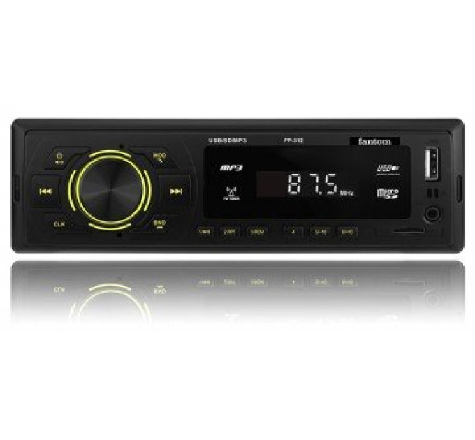 Автомагнітола Fantom FP-312 Black/Green