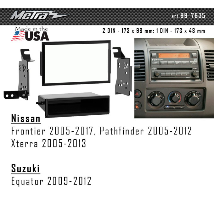 Перехідна рамка Nissan Metra 99-7635