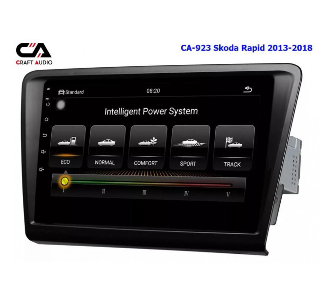 Штатна магнітола CraftAudio CA-923 Skoda Rapid 2013-2018