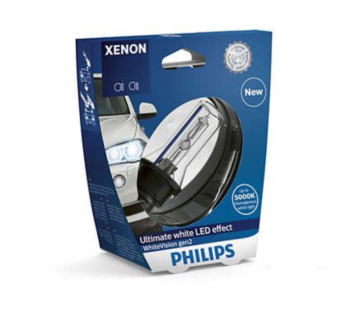 Ксенонова лампа Philips Xenon WhiteVision gen2 D1S 85415WHV2S1