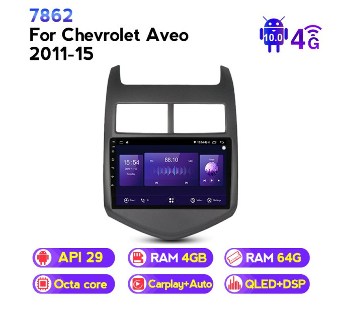 Штатна магнітола ECOBOOST FFT740Q-1275 CHEVROLET AVEO