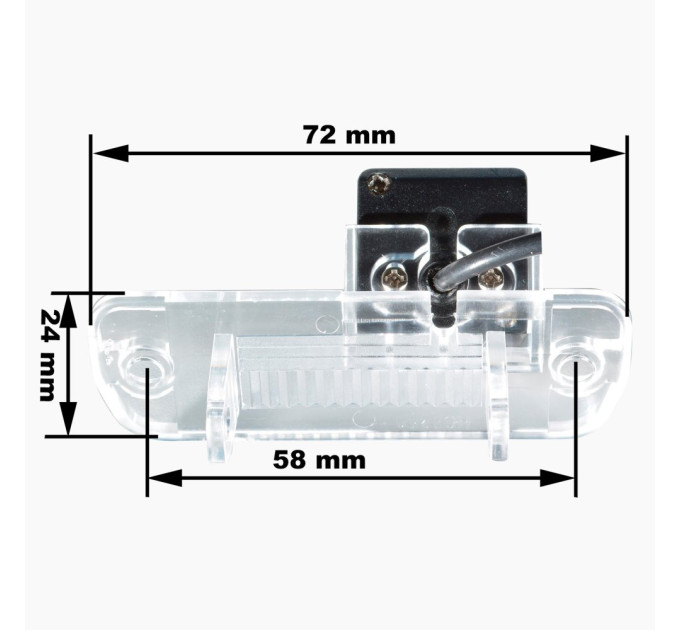 Камера заднього огляду Prime-X CA-9832 Mercedes
