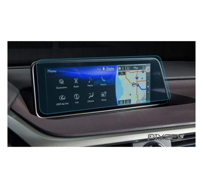Захисне скло на монітор Lexus RX великий 2016-2018 (матове) Pixsel LE-1503-M