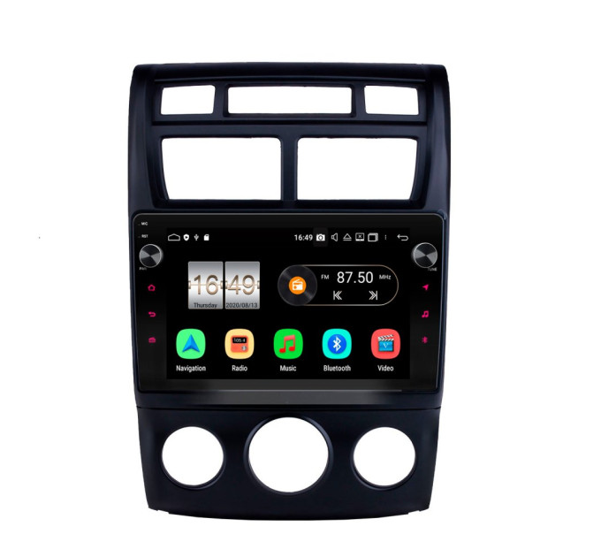 Штатна магнітола Torssen Kia Sportage 2 05-09 conditioneer MP9232 круговий огляд